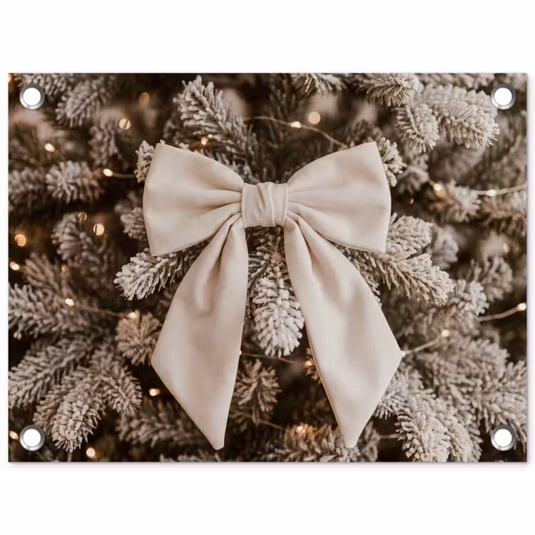 Tuinposter - Strik - Kerstboom - Kerst