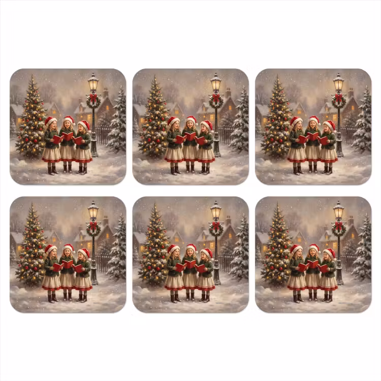 Onderzetter​ - Kinderen - Kerst - Sneeuw