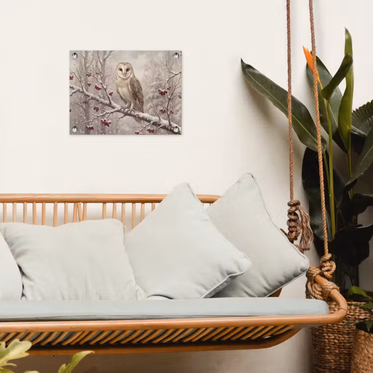 Tuinposter - Vogel - Winter - Natuur — 5