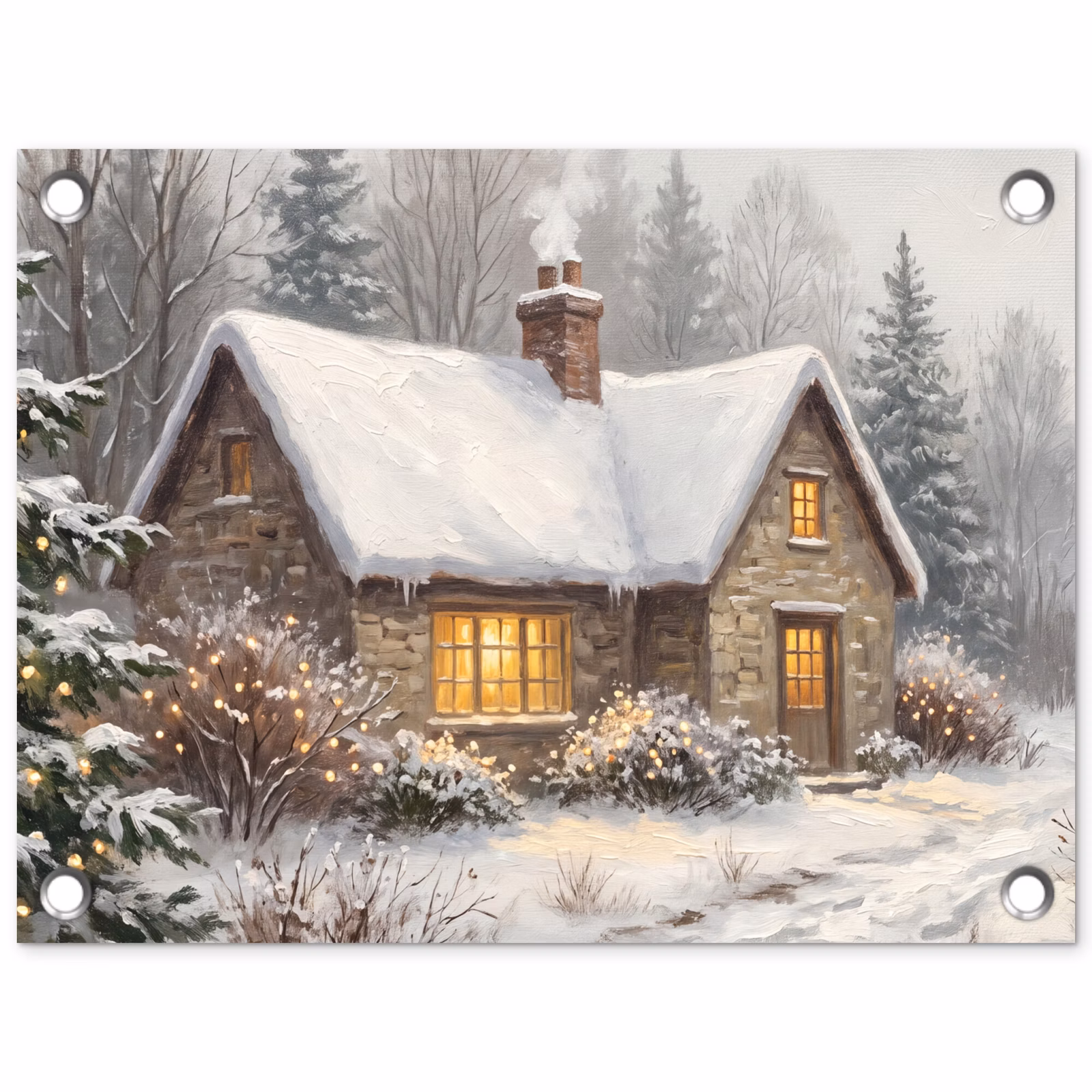 Tuinposter - Bos - Winter - Landschap — 1