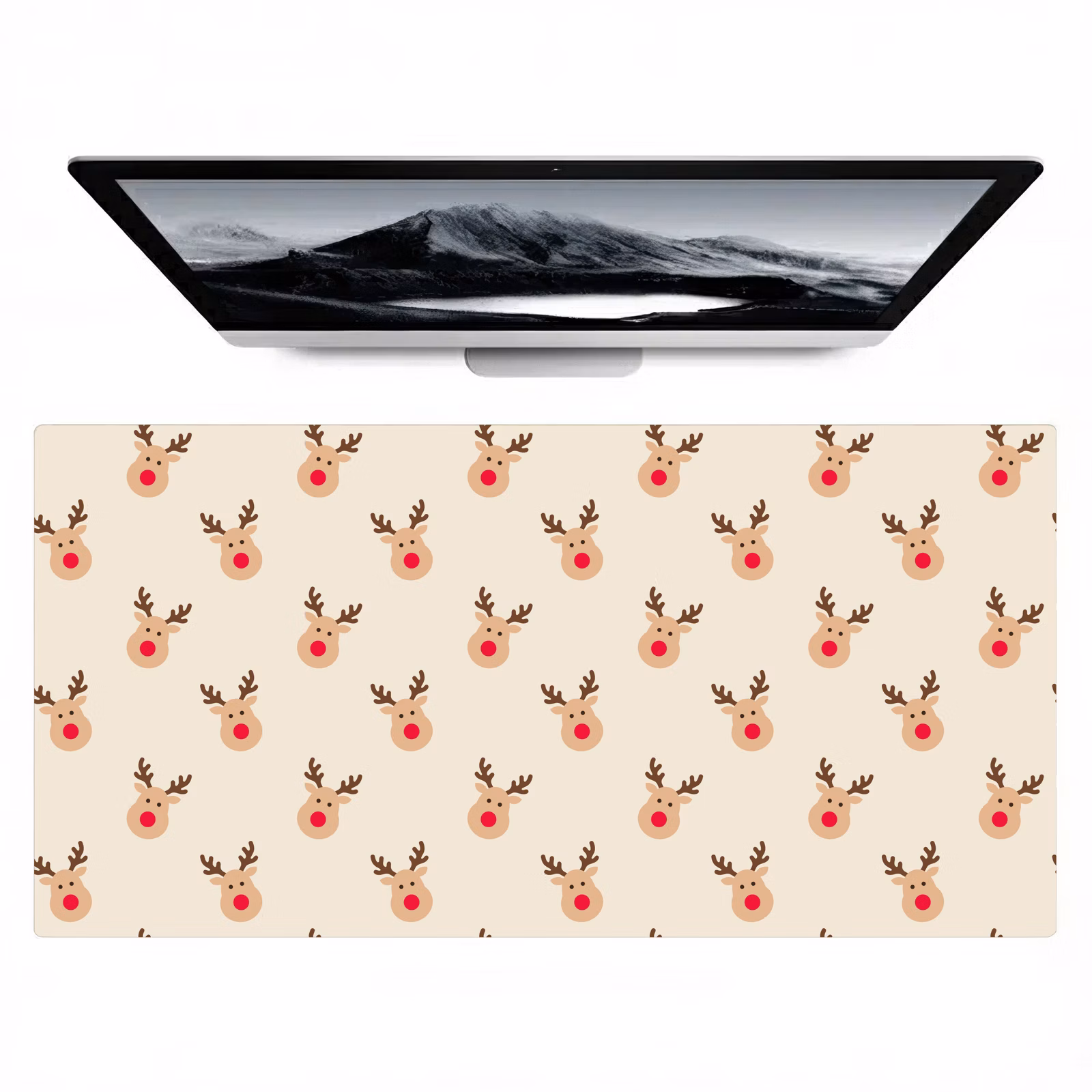 Bureau onderlegger - Rendieren - Kerst - Crème — 1