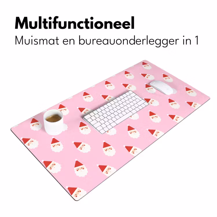 Bureau onderlegger - Kerstman - Kerst - Roze — 7