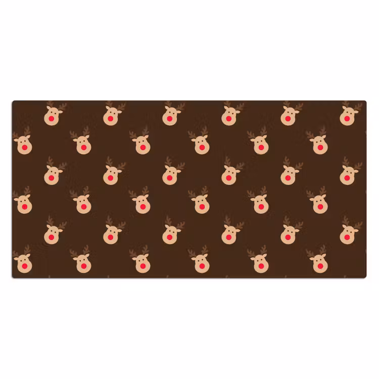 Bureau onderlegger - Rendieren - Kerst - Bruin — 2