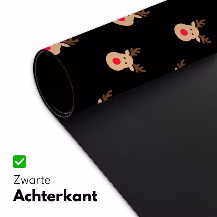 Bureau onderlegger - Rendieren - Kerst - Zwart — 5