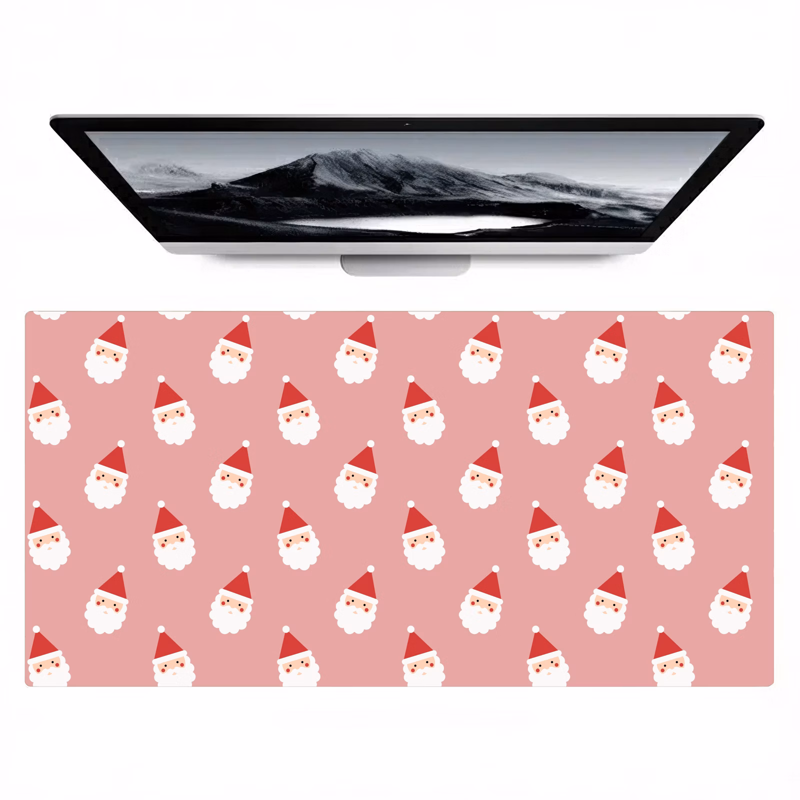 Bureau onderlegger - Kerst - Kerstman - Roze — 1
