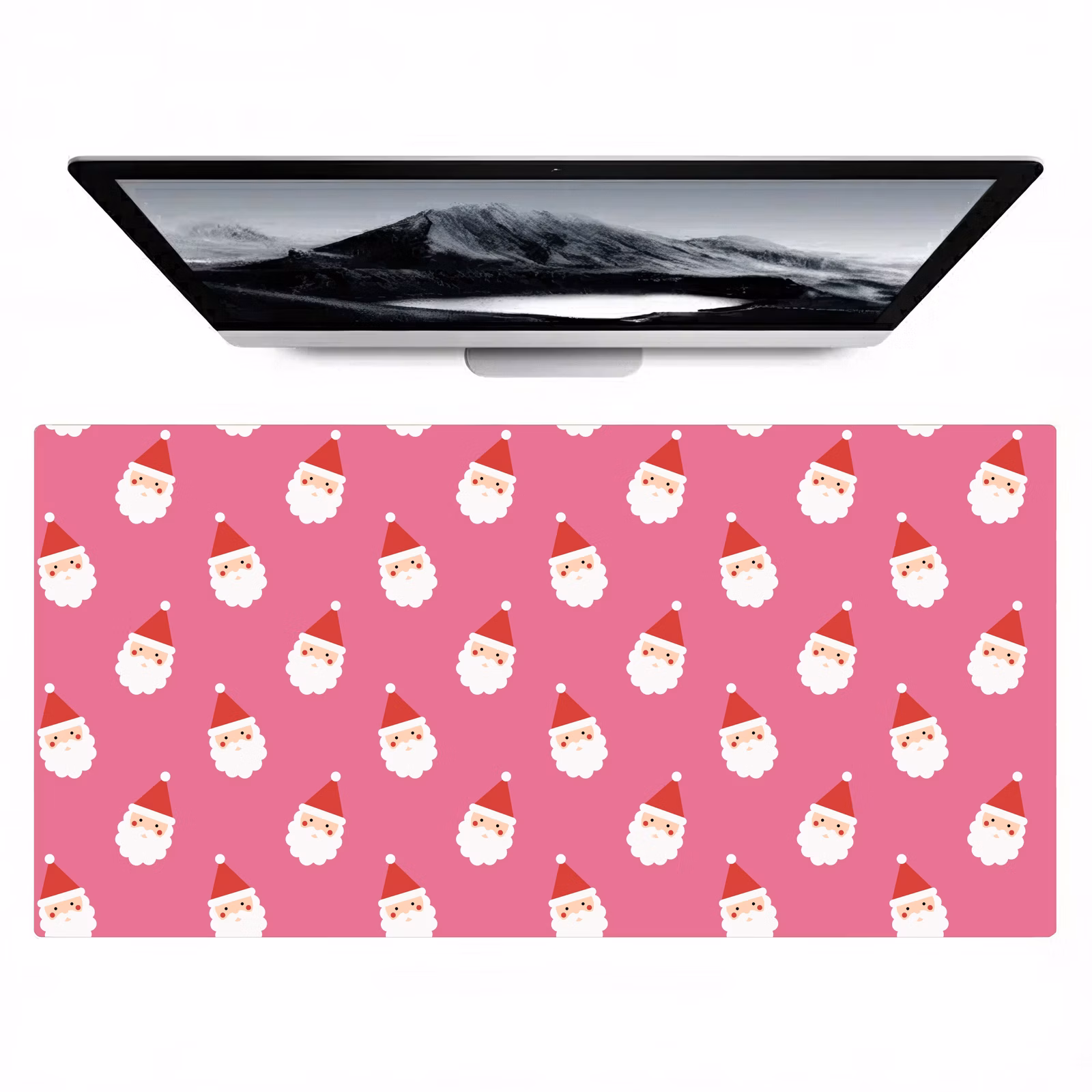 Bureau onderlegger - Kerstman - Kerst - Rood - Roze — 1