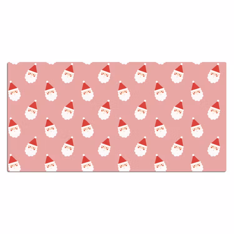 Bureau onderlegger - Kerst - Kerstman - Roze — 2