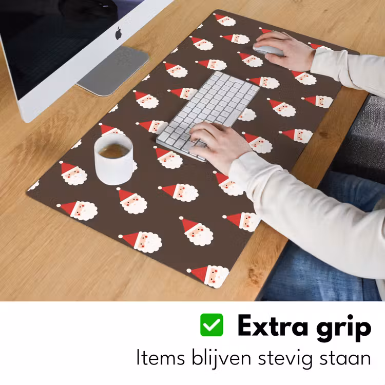 Bureau onderlegger - Kerstman - Kerst - Bruin — 6