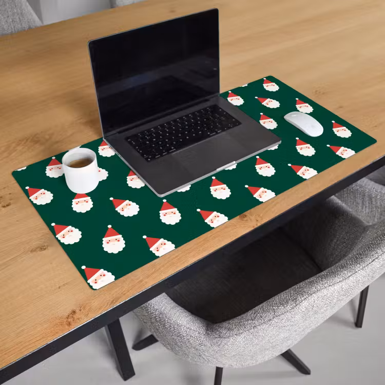 Bureau onderlegger - Kerstman - Kerst - Groen — 3