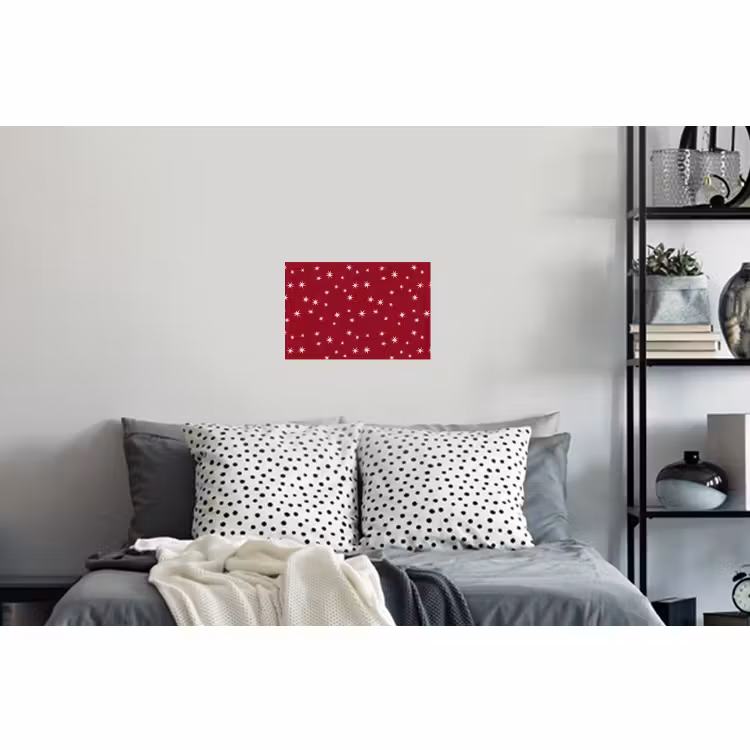 Muursticker - Rood - Wit - Kerst - Ster — 5