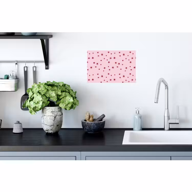 Muursticker - Ster - Roze - Rood — 2
