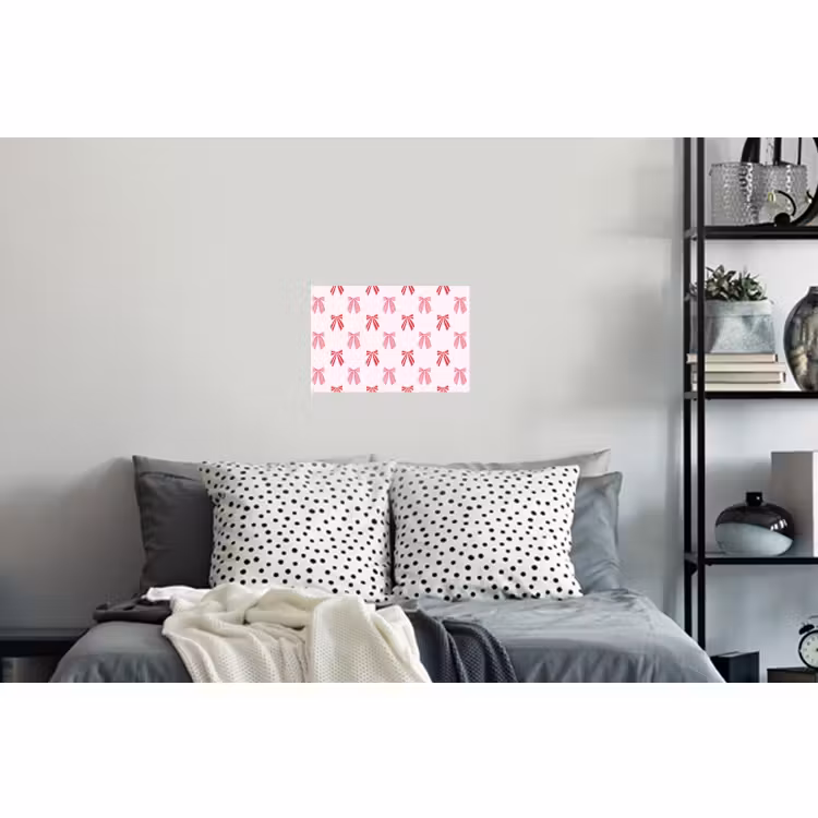 Muursticker - Strikken - Kerst - Roze - Rood — 5