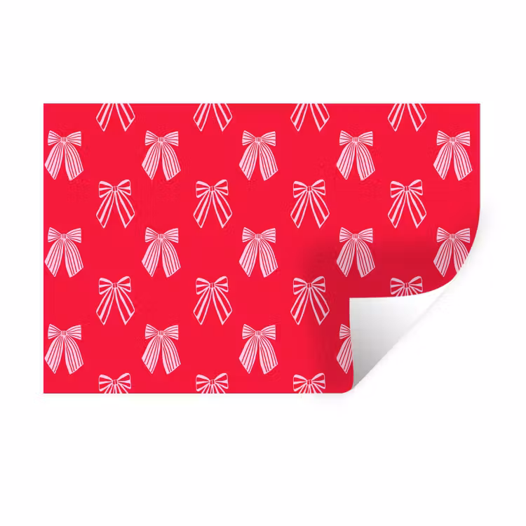Muursticker - Strikken - Kerstmis - Rood - Roze — 1