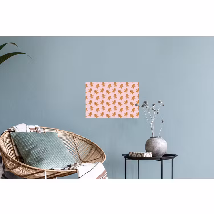 Muursticker - Peperkoek - Bruin - Roze - Kerst — 4