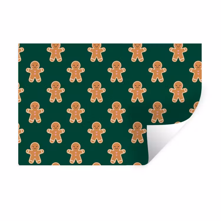 Muursticker - Peperkoek - Kerst - Groen — 1
