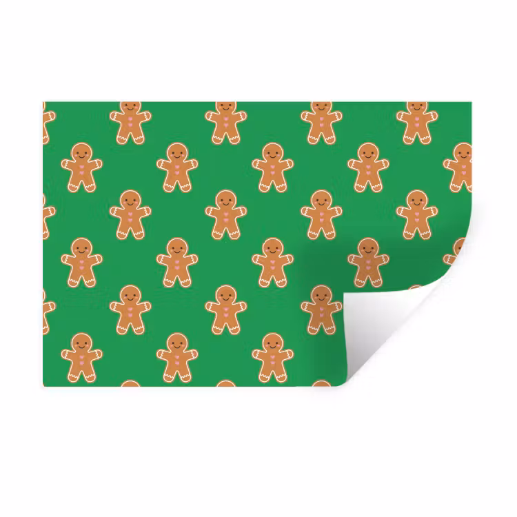 Muursticker - Peperkoek - Kerst - Neon - Groen — 1
