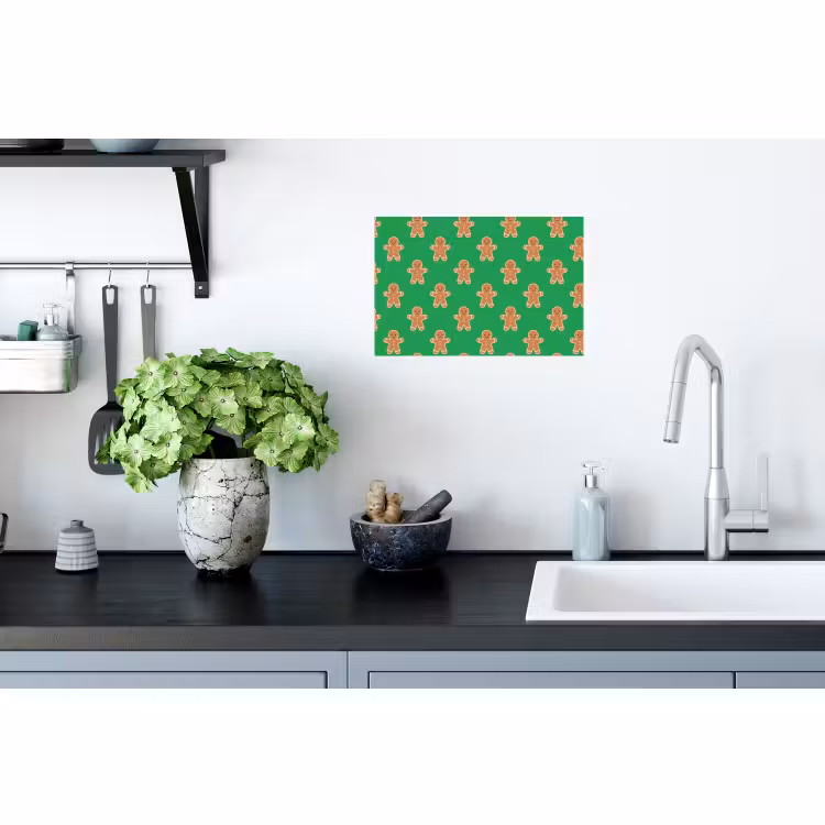 Muursticker - Peperkoek - Kerst - Neon - Groen — 2