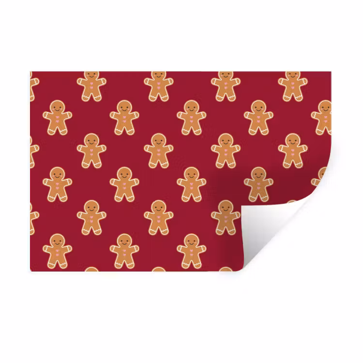 Muursticker - Peperkoek - Kerst - Rood — 1