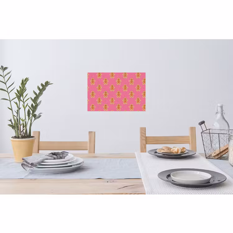 Muursticker - Peperkoek - Kerst - Roze - Bruin — 3