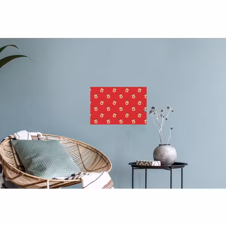 Muursticker - Rendieren - Kerst - Rood — 4