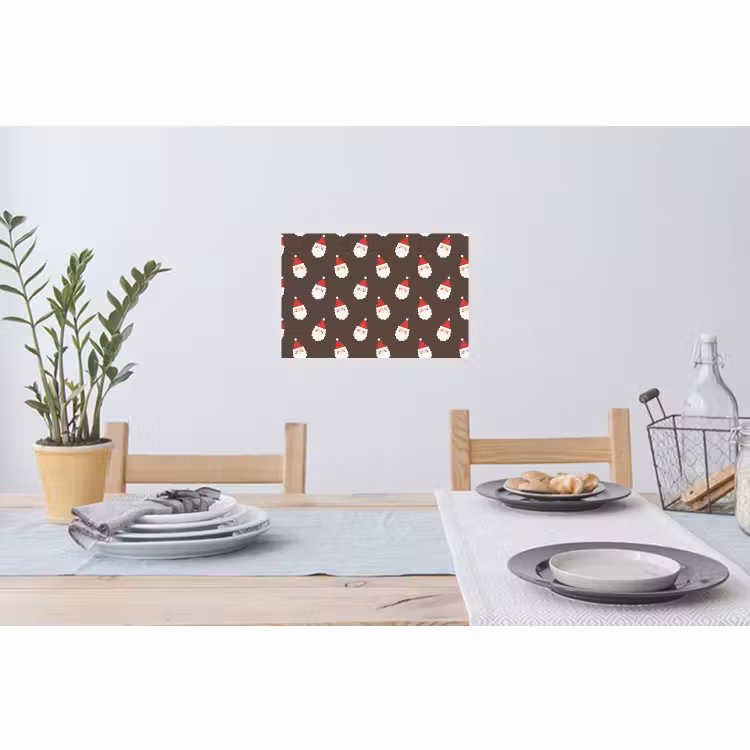 Muursticker - Kerstman - Kerst - Bruin — 3