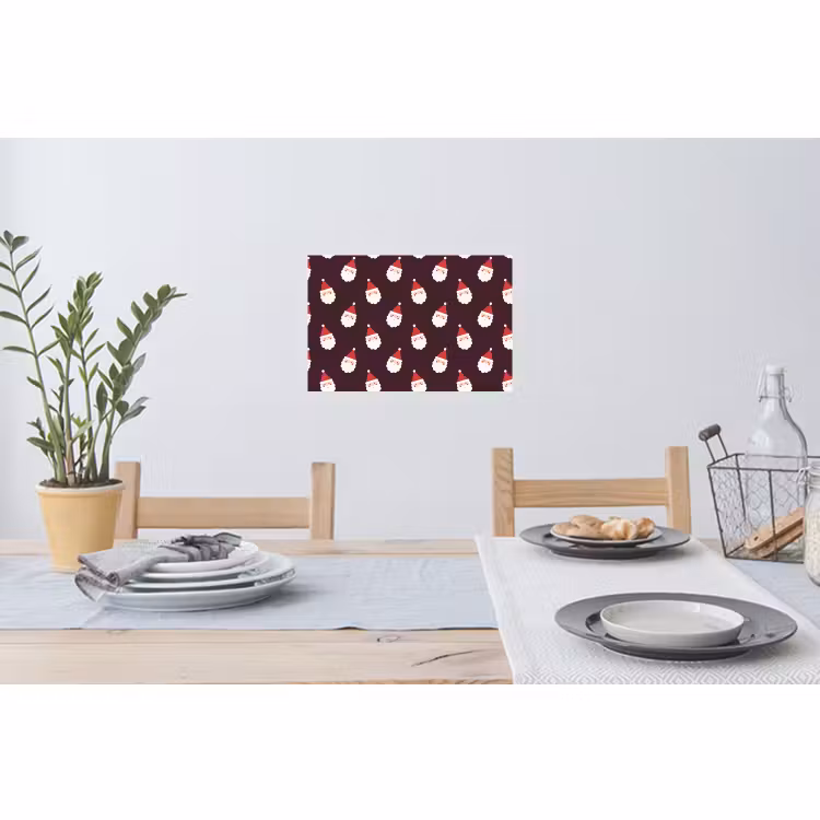 Muursticker - Kerstman - Kerst - Donker - Rood — 3
