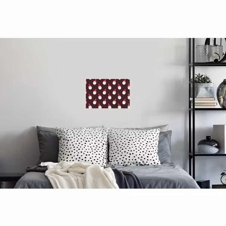 Muursticker - Kerstman - Kerst - Donker - Rood — 5