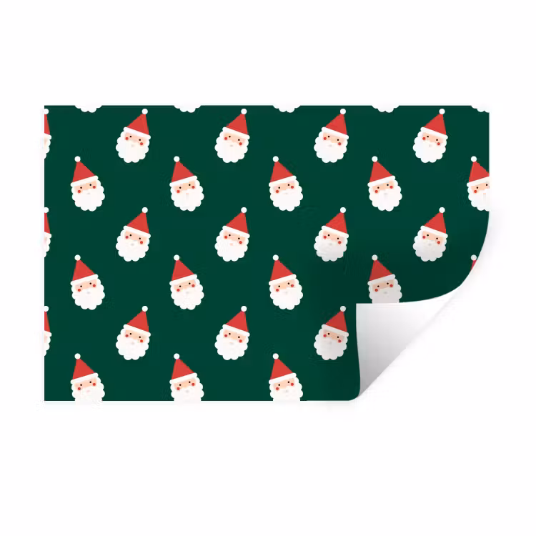 Muursticker - Kerstman - Kerst - Groen — 1