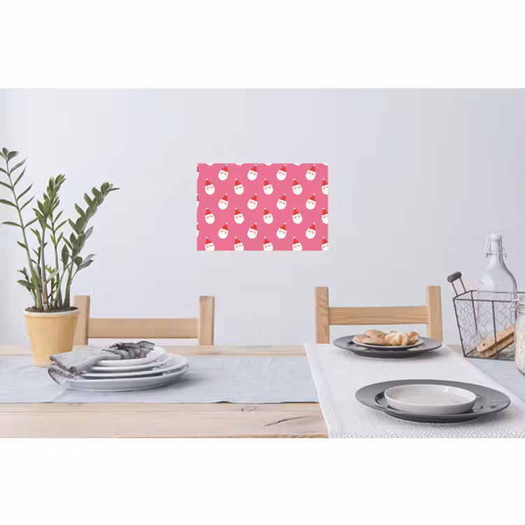 Muursticker - Kerstman - Kerst - Rood - Roze — 3