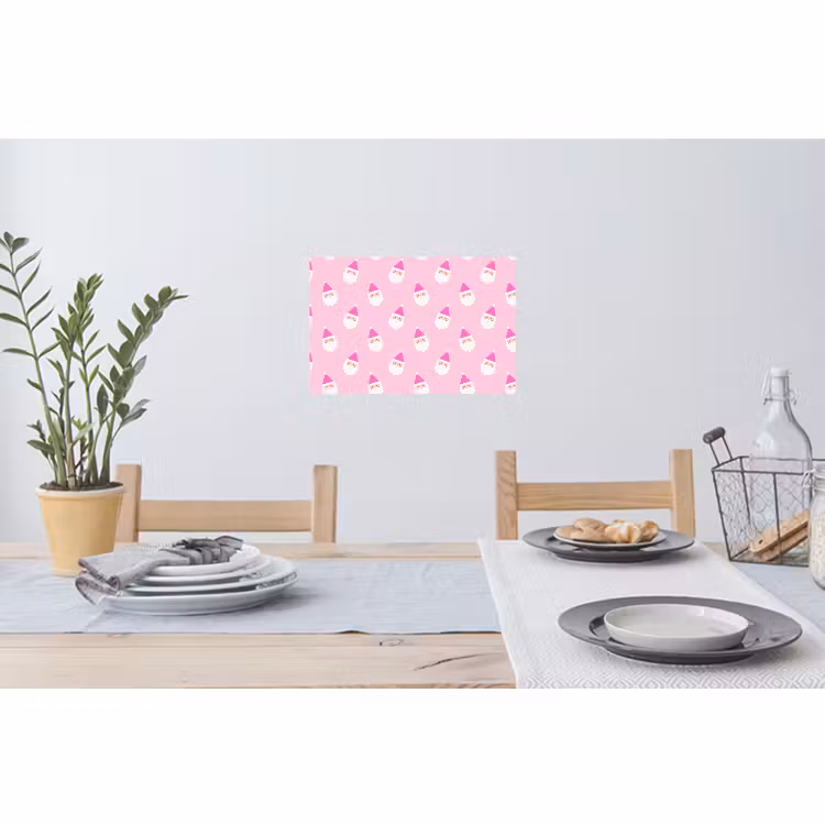 Muursticker - Kerstman - Kerst - Roze - Pastel — 3