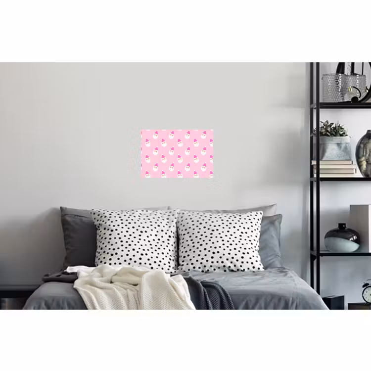 Muursticker - Kerstman - Kerst - Roze - Pastel — 5