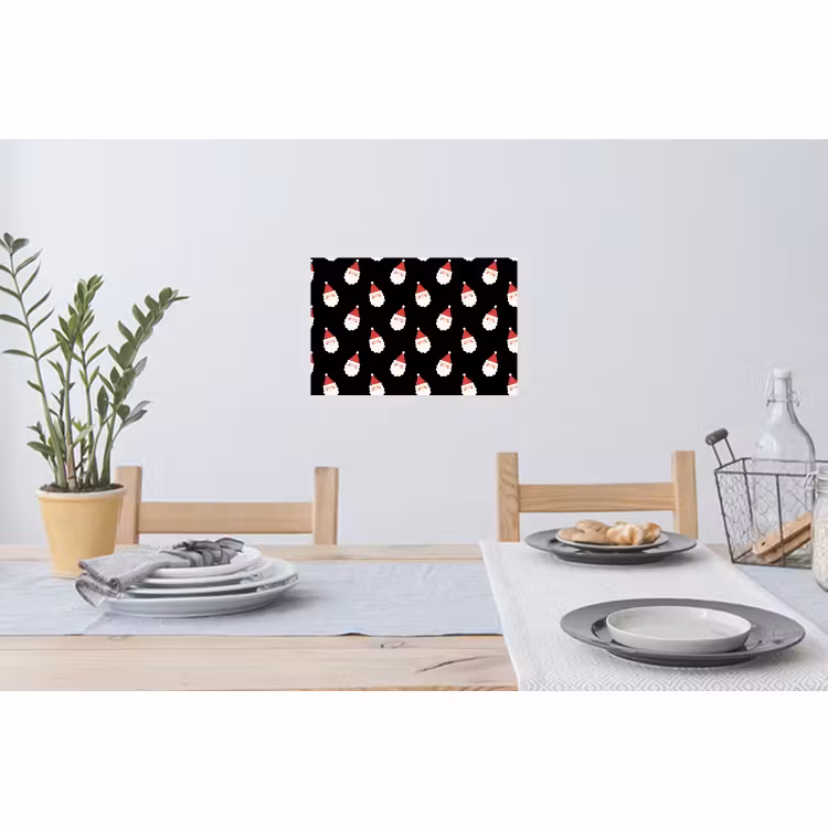 Muursticker - Kerstman - Kerst - Zwart — 3