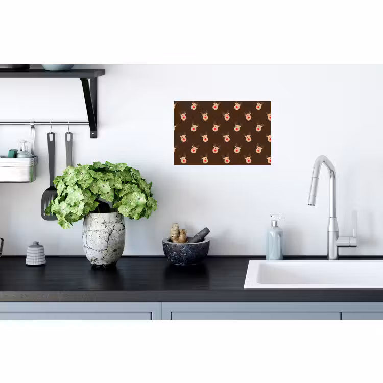Muursticker - Rendieren - Kerst - Bruin — 2