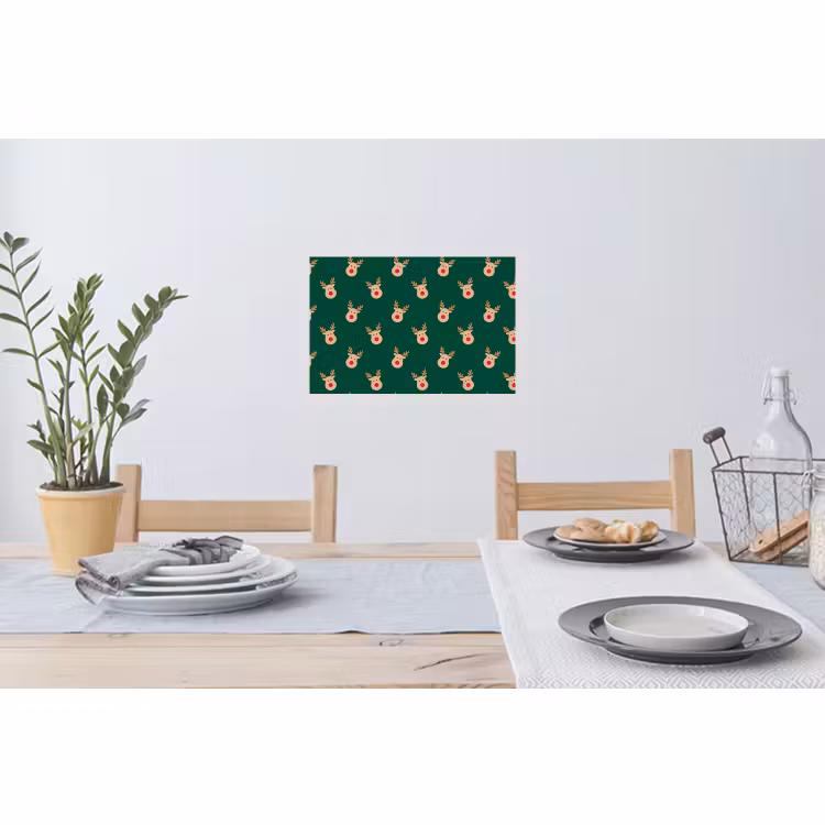Muursticker - Rendieren - Kerst - Groen — 3