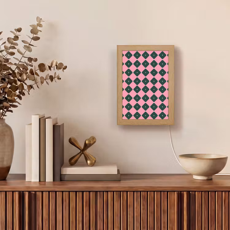 Gepersonaliseerde Lightbox - Kerst - Roze - Groen - Ster — 4