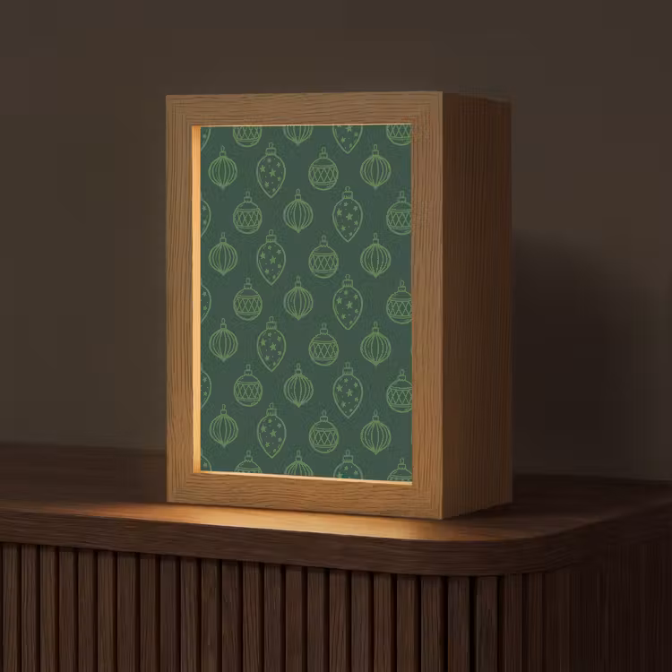 Gepersonaliseerde Lightbox - Kerstbal - Groen - Kerst — 1