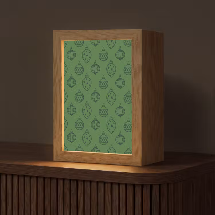 Gepersonaliseerde Lightbox - Kerstbal - Kerst - Groen — 1
