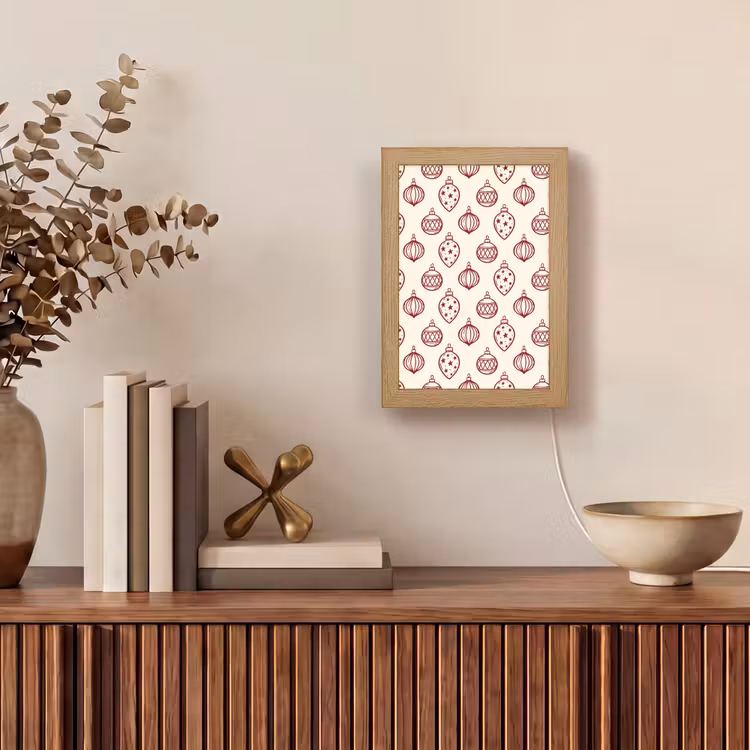 Gepersonaliseerde Lightbox - Kerstbal - Rood - Kerst — 4
