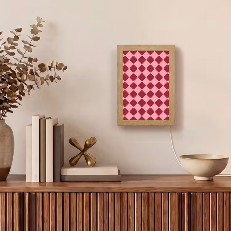 Gepersonaliseerde Lightbox - Ster - Rood - Roze - Kerst — 4