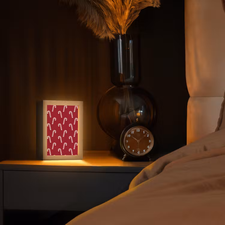 Gepersonaliseerde Lightbox - Kerst - Rood - Wit - Zuurstok — 2