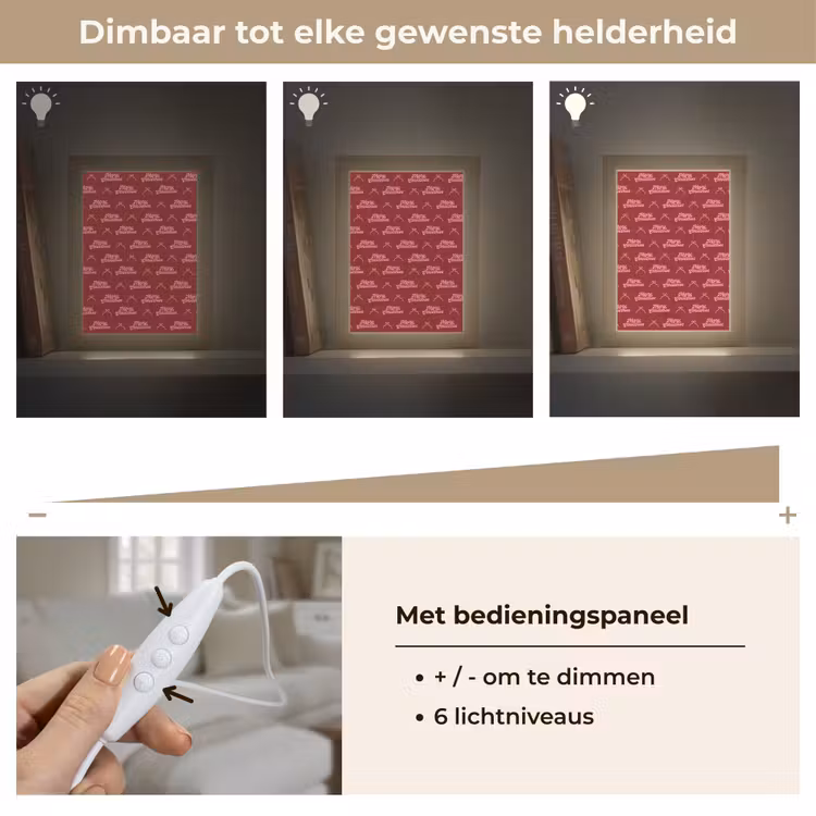 Gepersonaliseerde Lightbox - Tekst - Rood - Roze - Strik — 8