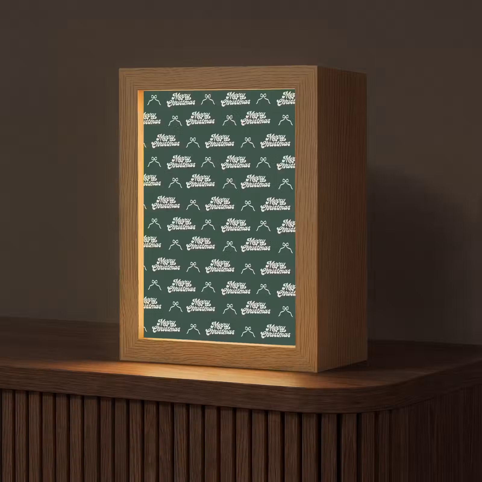 Gepersonaliseerde Lightbox - Tekst - Groen - Wit - Tekst — 1