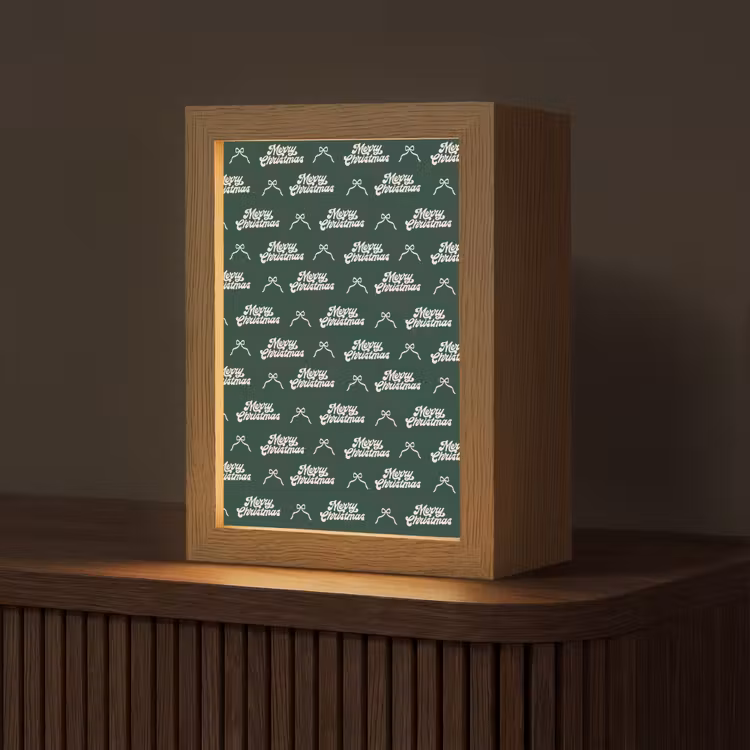 Gepersonaliseerde Lightbox - Tekst - Groen - Wit - Tekst — 1