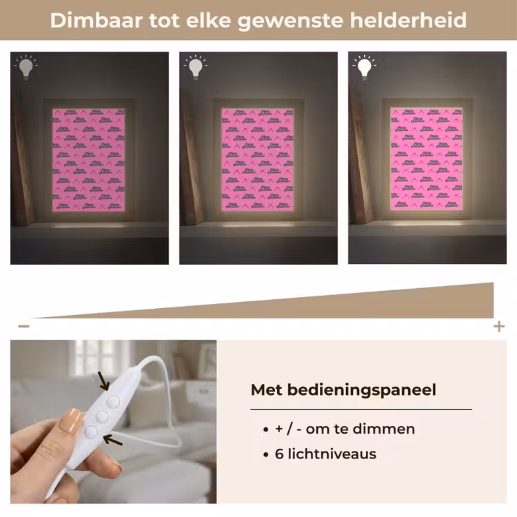 Gepersonaliseerde Lightbox - Tekst - Neon - Roze - Kerst — 8