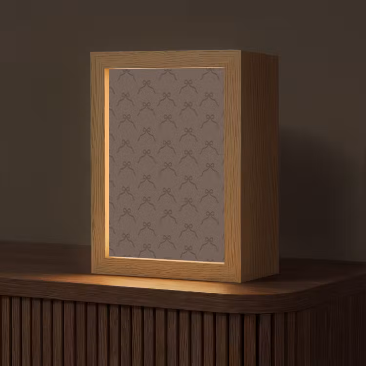 Gepersonaliseerde Lightbox - Bruin - Kerst - Strik — 1