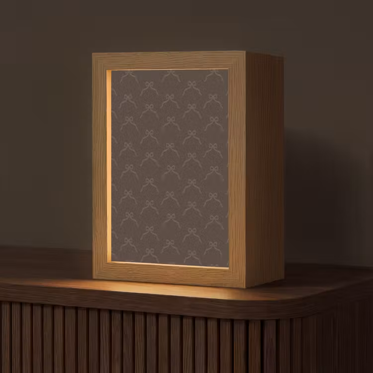 Gepersonaliseerde Lightbox - Kerst - Bruin - Strik — 1