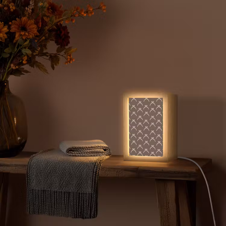 Gepersonaliseerde Lightbox - Kerst - Strik - Bruin — 3