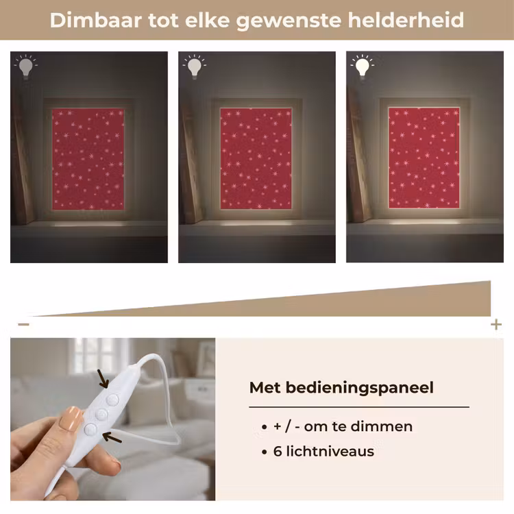 Gepersonaliseerde Lightbox - Ster - Roze - Kerst - Rood — 8