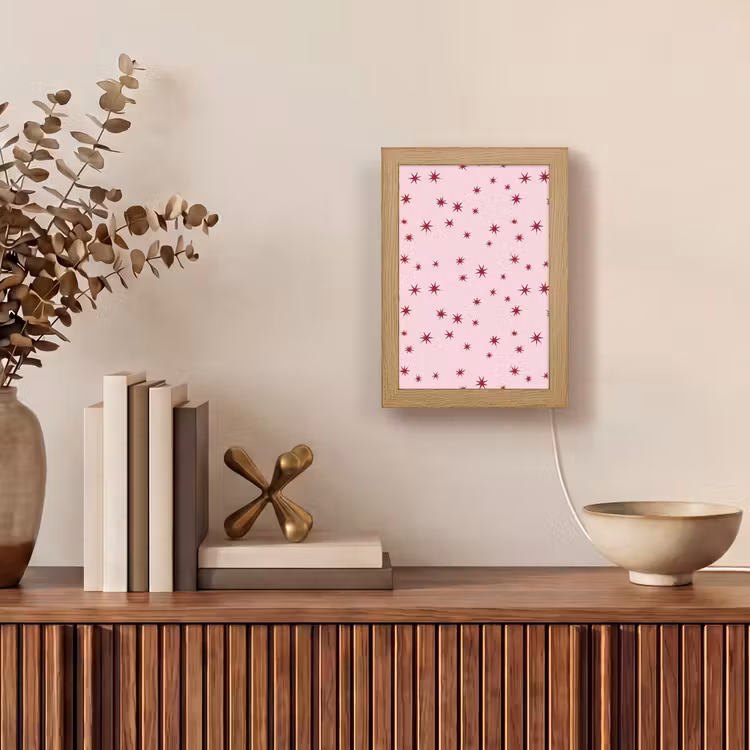 Gepersonaliseerde Lightbox - Ster - Roze - Rood — 4