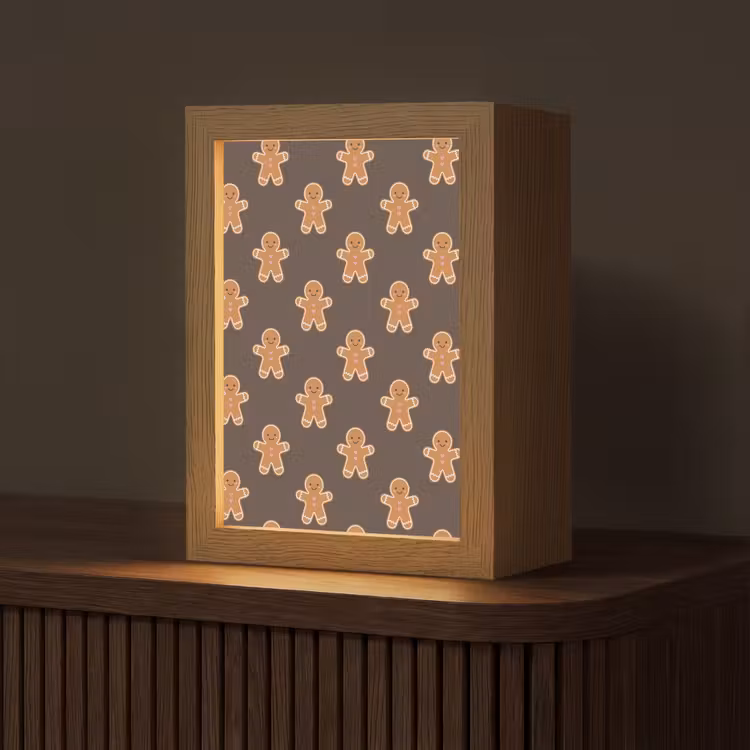 Gepersonaliseerde Lightbox - Peperkoek - Kerst - Bruin — 1